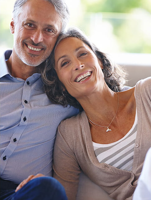 happy, smiling couple