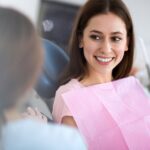 woman in dental chair for consultation for restorative dentistry