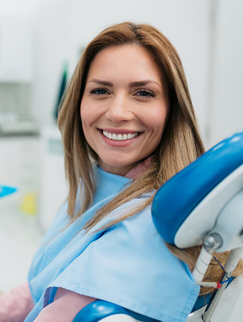 woman at the dentist